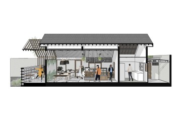 Contemporary Tropical - Mẫu Thiết Kế Quán Cafe Chủ Đề Nhiệt Đới Đương Đại 200m2
