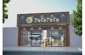 Mẫu Thiết Kế Quán Trà Sữa Tocotoco - Nghệ An