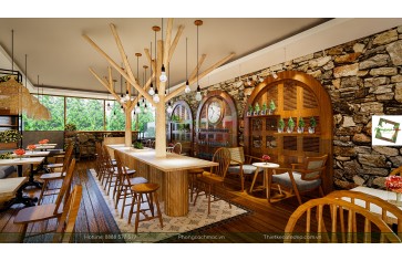 Thiết kế tiệm bánh ngọt kết hợp quán cafe Mix Bakery-100m2