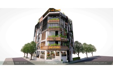 Mr.Phin Coffee - Mẫu thiết kế quán cafe nhà phố 340m2 đẹp tại Bình Thạnh