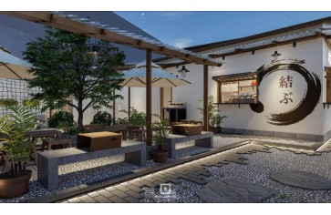 Thiết Kế Quán Cafe Sân Vườn Theo Phong Cách Nhật Bản