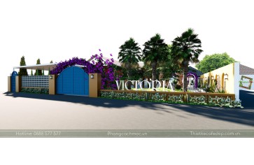 Thiết kế quán cafe sân vườn 1700m2 - Victoria Coffee Long An