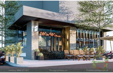 Thiết kế quán cafe 100m2 - Win Win Coffee quận 8