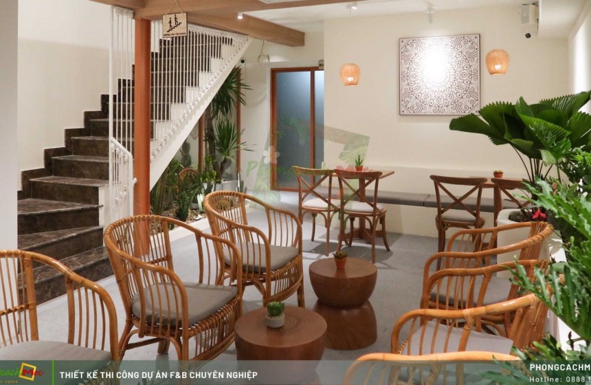 Bí Quyết Kết Hợp Màu Sắc và Kết Cấu Bề Mặt Trong Thiết Kế Nội Thất Quán Cafe