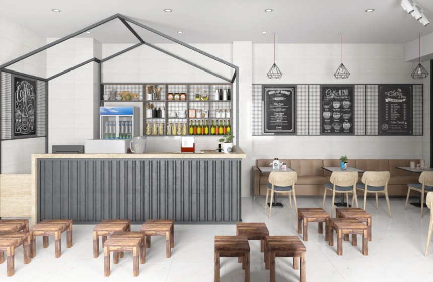 Thiết Kế Quán Cafe Theo Concept Trẻ Trung Hiện Đại