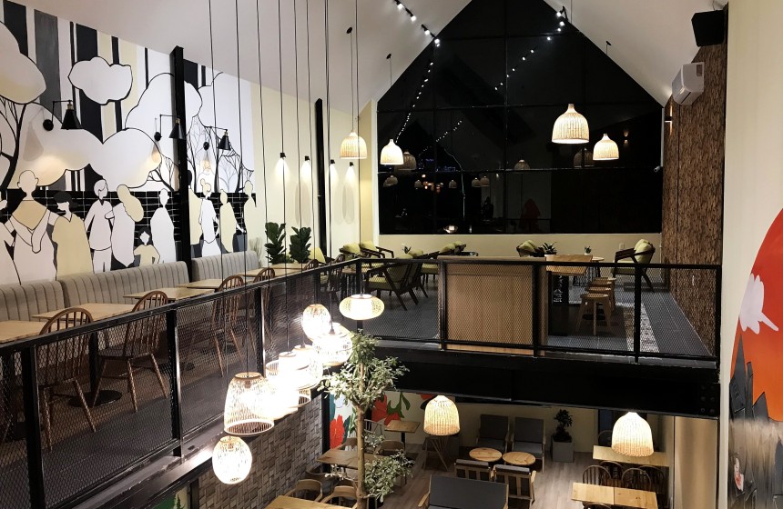 Bờm Bờm Coffee Tiền Giang - Quán cafe nhà thép 200m2