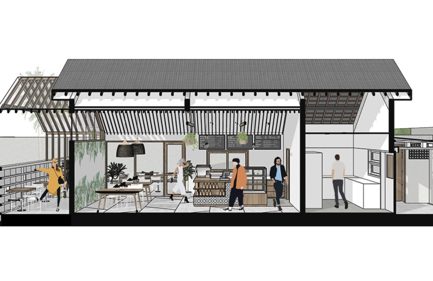 Contemporary Tropical - Mẫu Thiết Kế Quán Cafe Chủ Đề Nhiệt Đới Đương Đại 200m2
