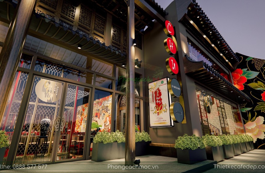 Thiết kế nhà hàng Chu Dimsum House - Nhà hàng Hong Kong 
