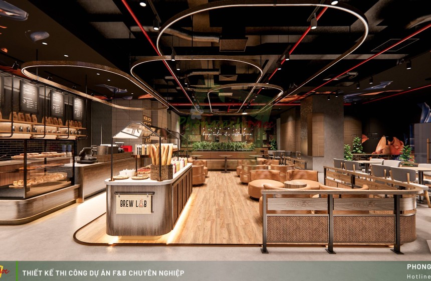 Thiết kế thi công quán cafe Brew Lad - Hado Centrosa Quận 10