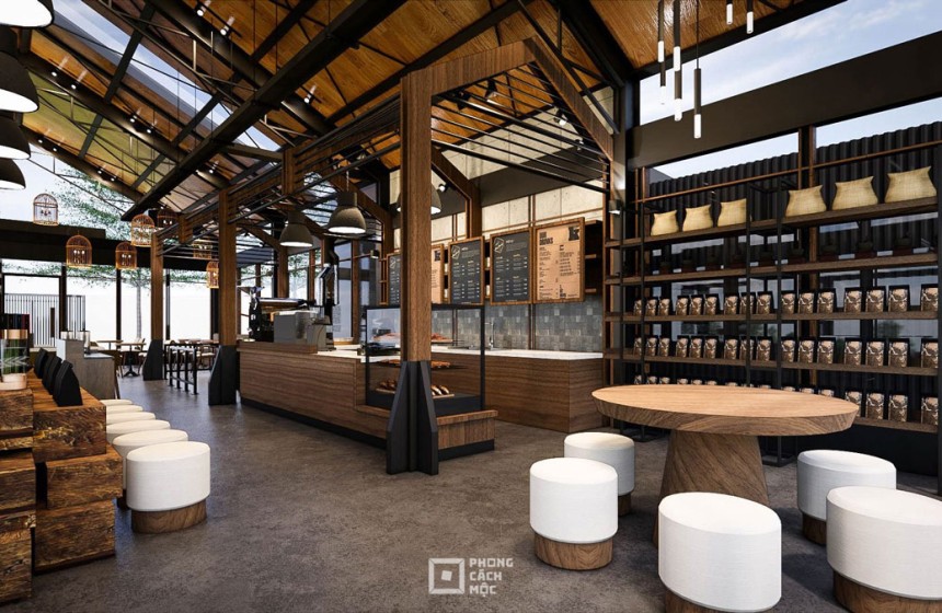 Vì Sao Mô Hình Thép Tiền Chế Được Ưa Chuộng Trong Thiết Kế Quán Cafe Đến Như Thế?