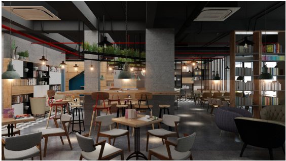 Tiệm Cafe Sách Công Nghiệp