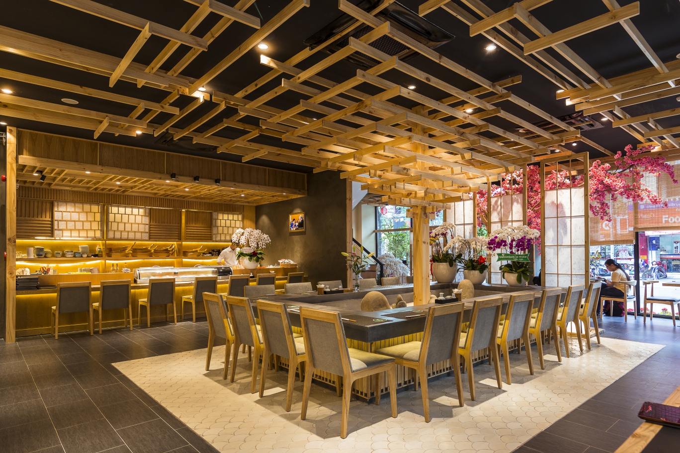 Nội Thất Nhà Hàng Sushi World - Đậm màu Nhật Bản 