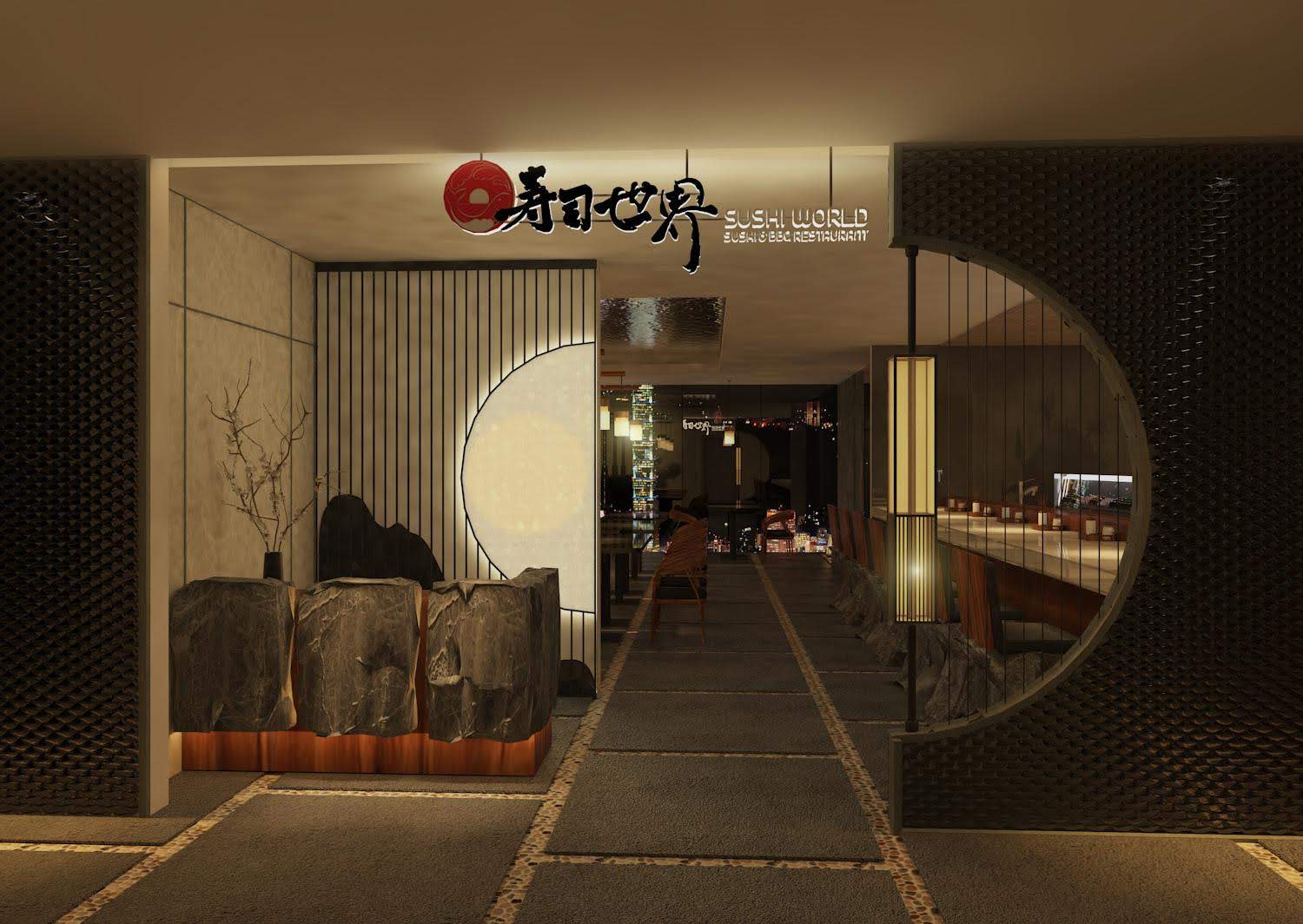 Mẫu thiết kế nhà hàng Sushi World - 124 Trần Quang Khải 