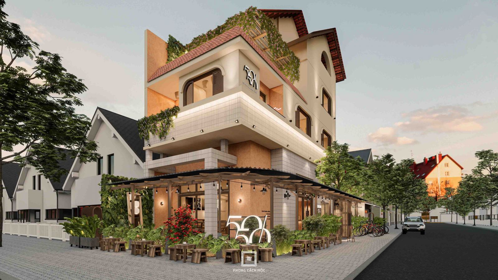 50/50 Coffee - Kiến Trúc Mộc Mạc Hài Hòa Với Thiên Nhiên