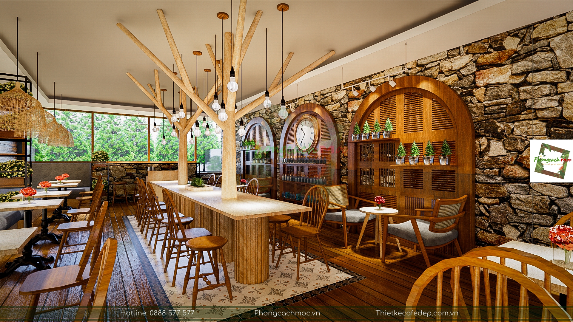 Thiết kế tiệm bánh ngọt kết hợp quán cafe Mix Bakery-100m2