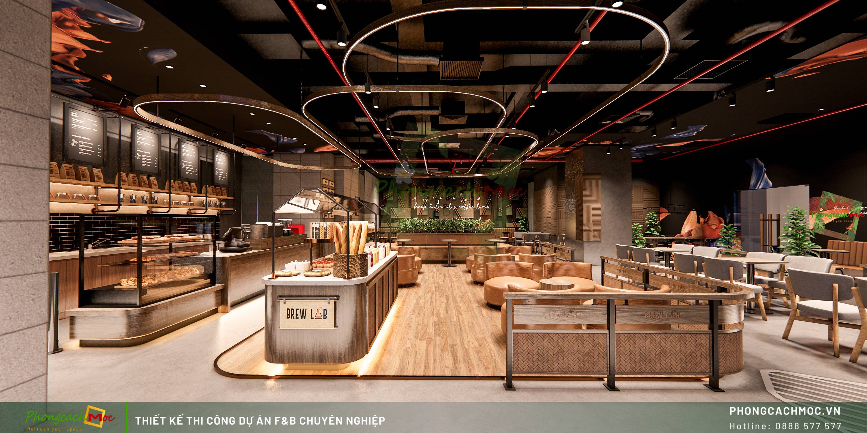 Thiết kế thi công quán cafe Brew Lad - Hado Centrosa Quận 10