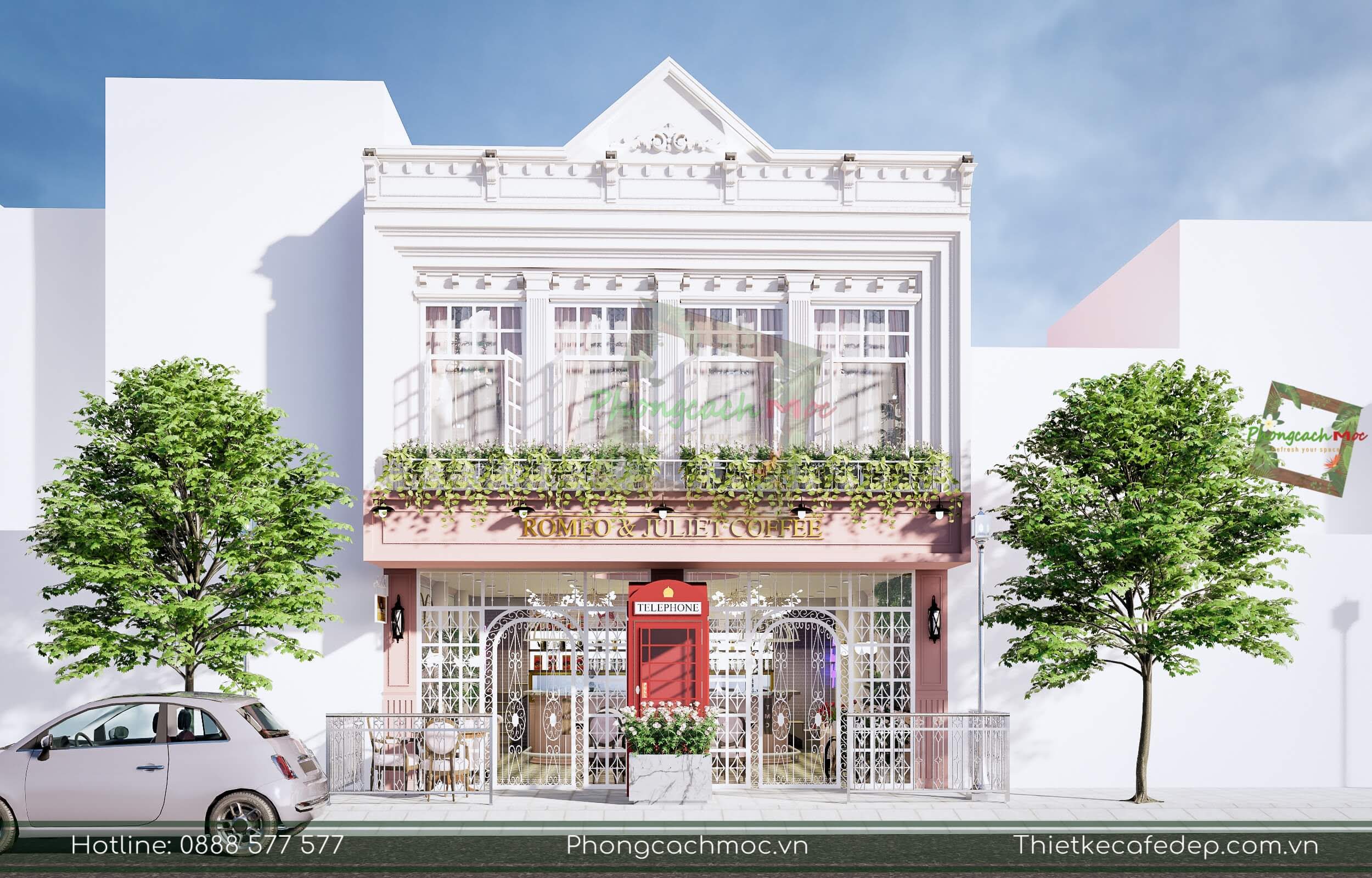 Thiết kế quán cafe Romeo & Juliet Coffee - Đà Lạt 
