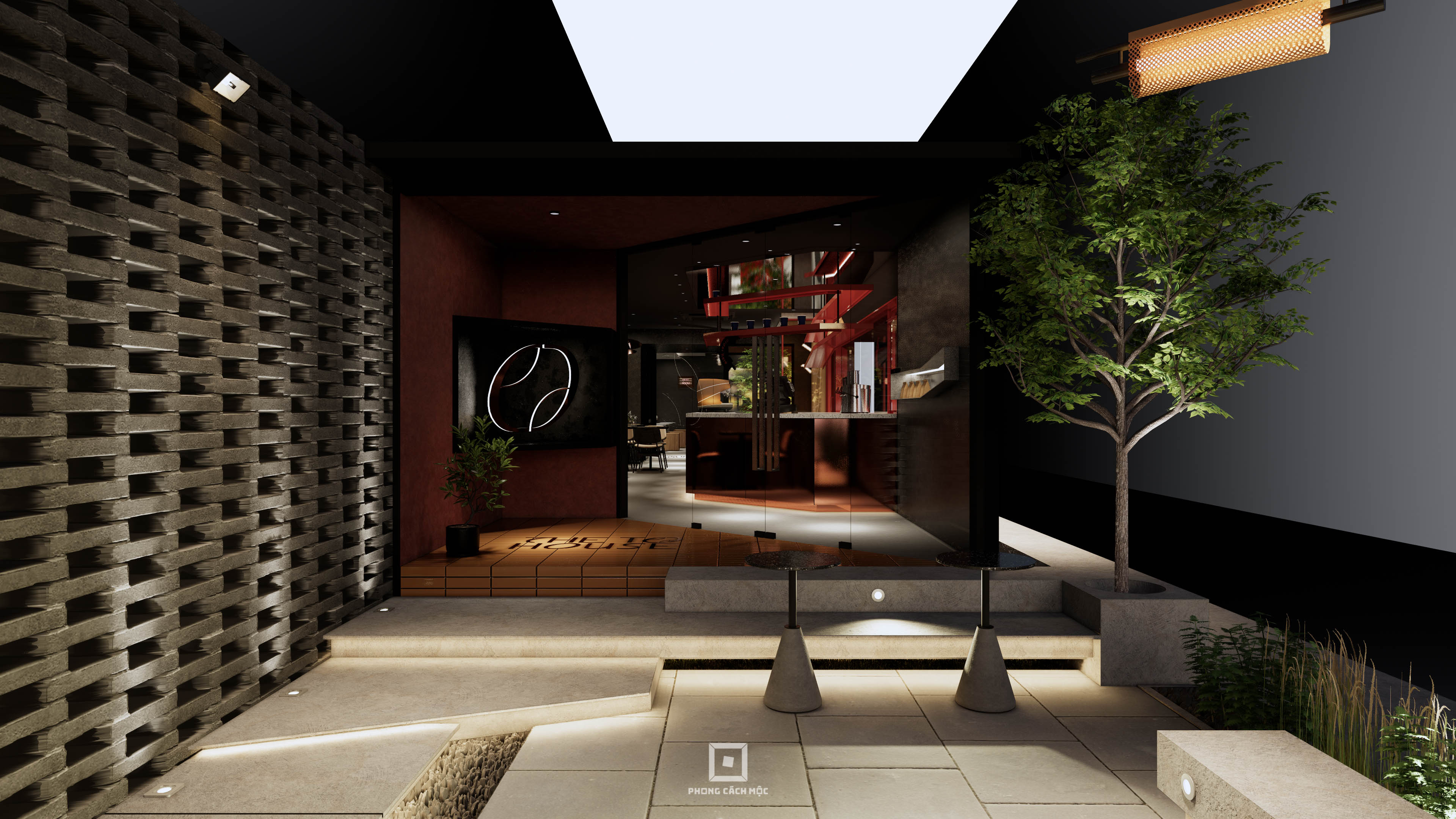 Thiết Kế Quán Cafe The Tea House Coffee - Cảm Hứng Từ Lá Trà