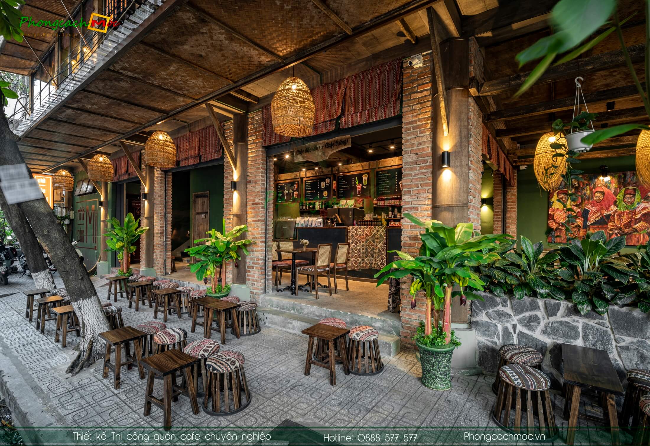 Thiết kế quán cafe “Nhà Của Mị” - Chất Tây Bắc thơ mộng giữa lòng thành phố