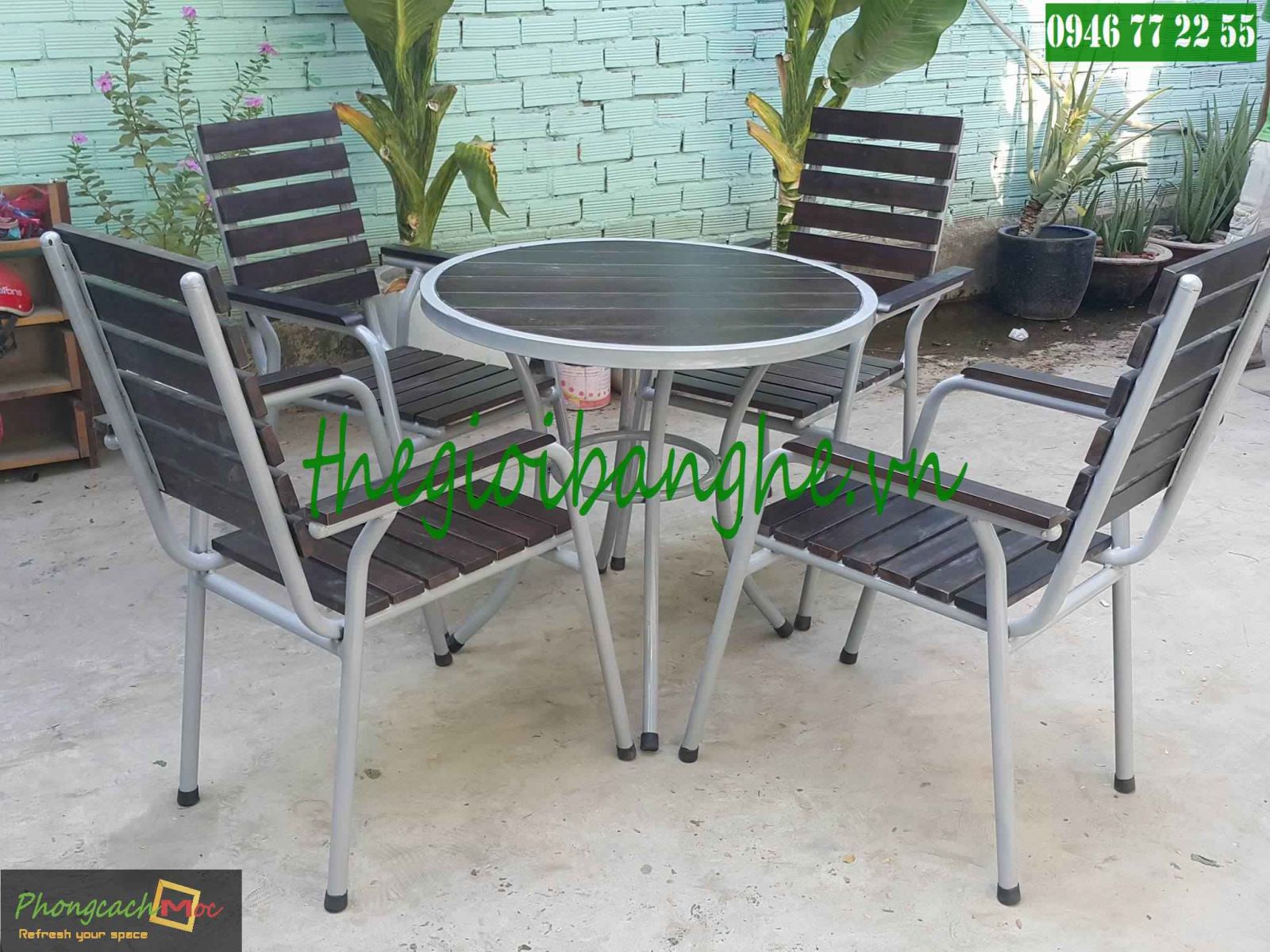Ghế gỗ khung sắt MN149