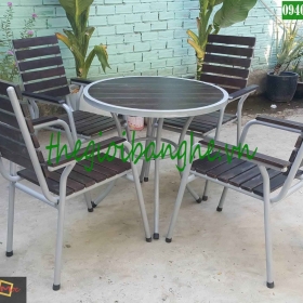 Ghế gỗ khung sắt MN149