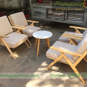 Bộ bàn ghế sofa cafe MF48