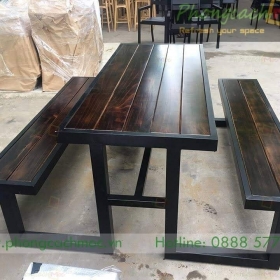 Bàn ghế cafe khung sắt MN219 