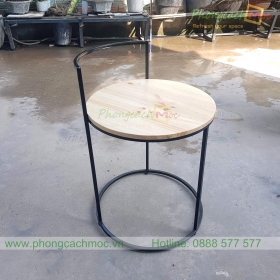 Bàn cafe gỗ khung sắt MN229