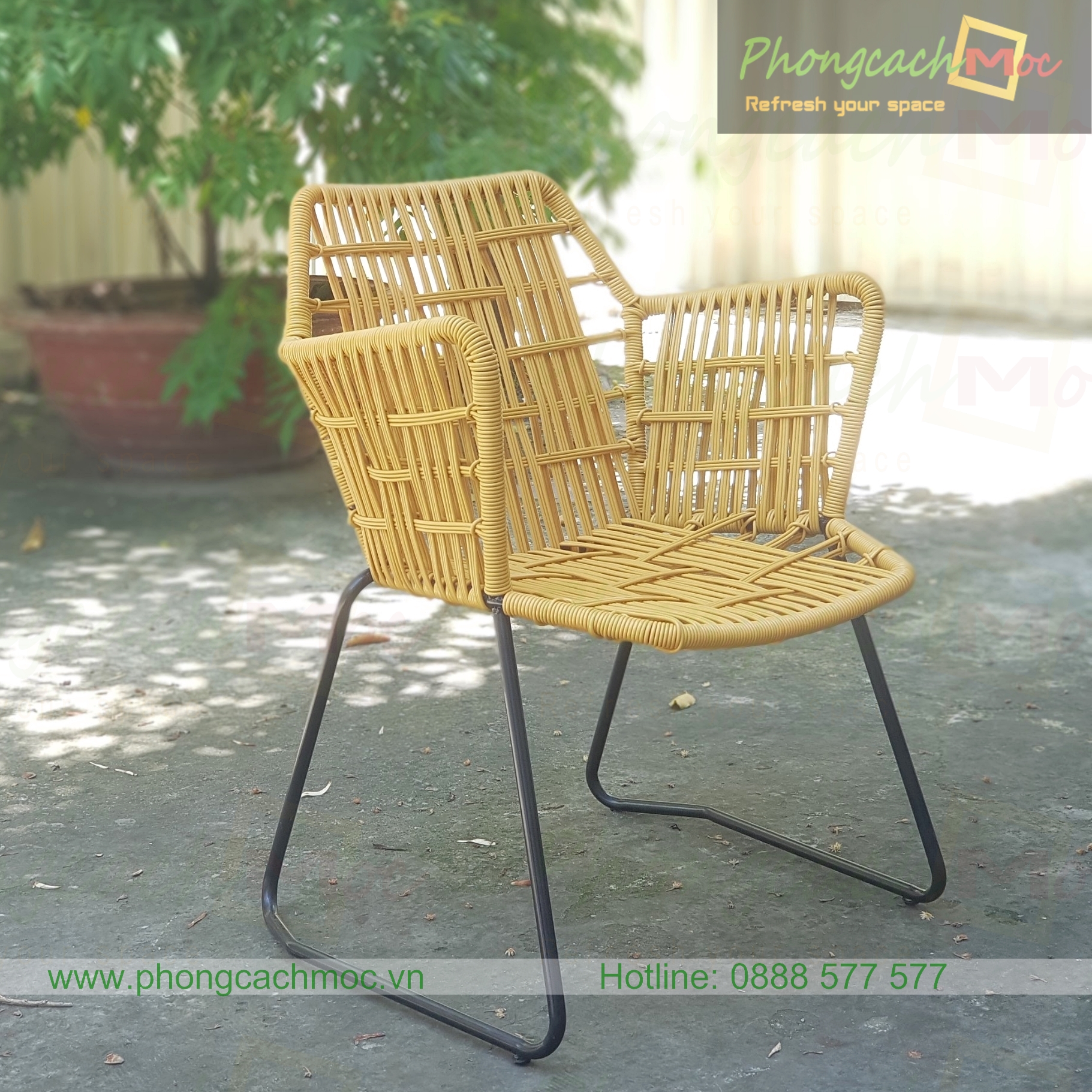 Ghế sắt ngoài trời MN231