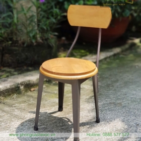 Ghế Gỗ Khung Sắt MN232 