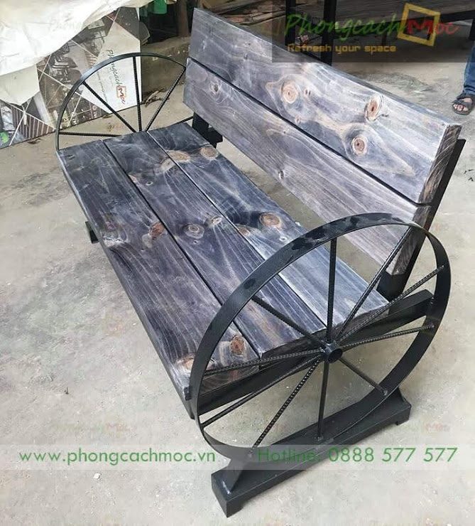 Ghế cafe gỗ khung sắt MV362